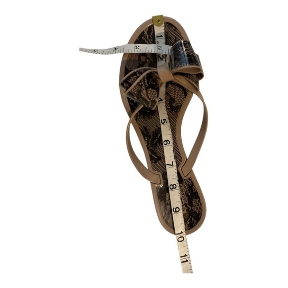 Valentino Garavani Women’s Lace Print Rubber Slides With Bow Slip On Size 39/9 - Picture 14 of 16